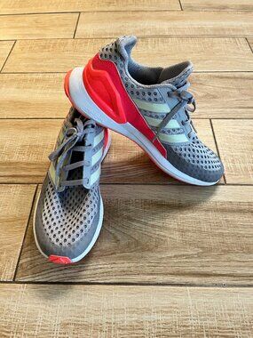 Womens Adidas Sneakers Grey/Coral EVM 004001 - 5.5